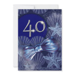 40th birthday celebration party major CUSTOMIZE Invitation