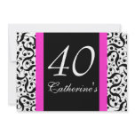 40th birthday elegant any age celebration invitations