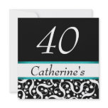 40th birthday elegant any age celebration invitations