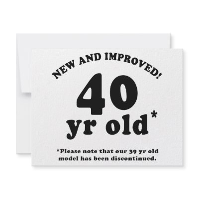 40th Birthday Gag Gifts Personalized Invites by birthdaygifts