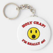 40th Birthday Gag Gifts Keychains