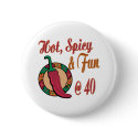 40th Birthday Gifts buttons