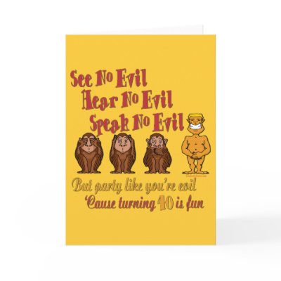 40th Birthday Gifts Card by DesignsOutOfMind
