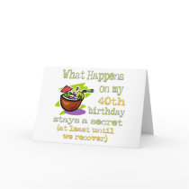 40th Birthday Gifts Greeting Cards