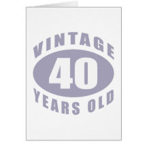 40th Birthday Gifts For Him Greeting Cards