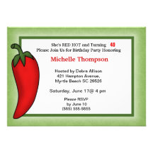 40th  Birthday Invitations