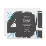 40th Birthday Invite invitations