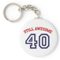 40th Birthday Key Chain