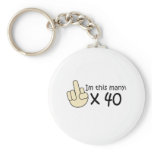 40th Birthday Key Chain