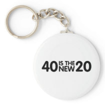 40th Birthday Key Chains