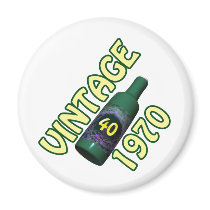 40th Birthday Refrigerator Magnet