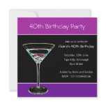 40th Birthday Party Invitation