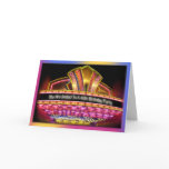40Th Birthday party invitation neon lights marquis Card