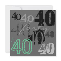 40th Birthday Party Invitations