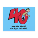 40th birthday post card