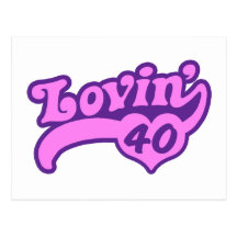 40th Birthday Postcard