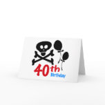 40th Birthday Skull Crossbones