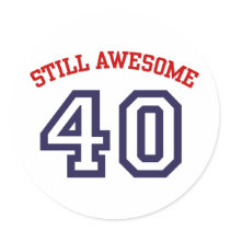 40th Birthday Stickers