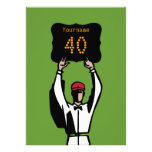 40th Football Birthday Party Invitation - Official