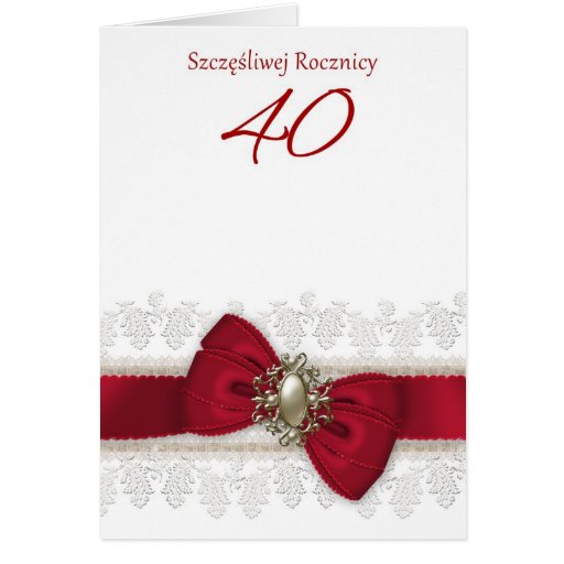 Th Polish Wedding Anniversary Greeting Card Zazzle Th Polish Wedding Anniversary Greeting Card Zazzle