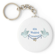 40th wedding anniversary gifts t key chain