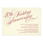40th Wedding Anniversary Invitations
