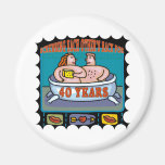 40thweddinganniversaryb5 fridge magnets