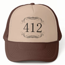 412 Area Code Mesh Hat