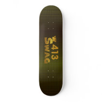 413 Area Code Swag Skate Decks