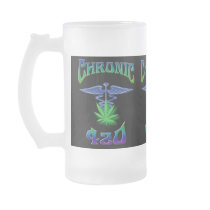 420 - Designer Frosted Glass Mug