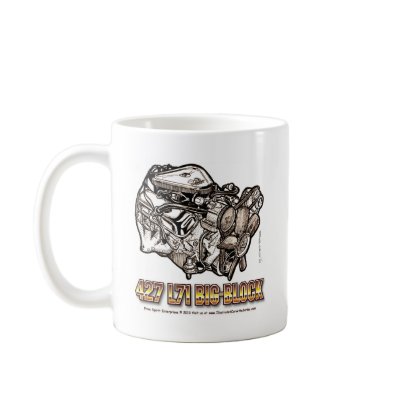 427 L71 Big Block Corvette Engine Mugs by Scott427