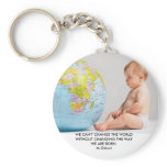 42-17323959, WE CAN'T CHANGE THE WORLD WITHOUT ... KEYCHAINS