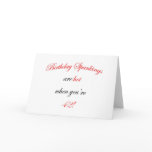 42 Birthday Spanking Greeting Cards