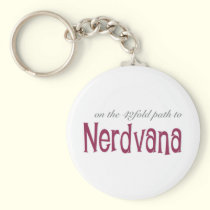 42 Fold Path To Nerdvana (Pink) keychains