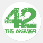 42 Is The Answer Stickers