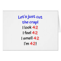 42  Let's cut the crap Cards