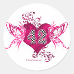 42 racing number with butterflies stickers