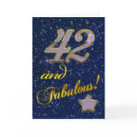 42nd birthday for someone Fabulous Greeting Card