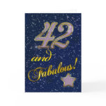 42nd Birthday party Invitation Cards