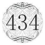 434 Area Code Round Sticker