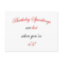 43 Birthday Spanking Postcard