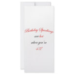 43 Birthday Spanking rack cards