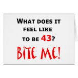 43 Bite Me! cards