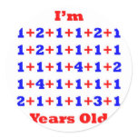 43 Years old! Round Stickers