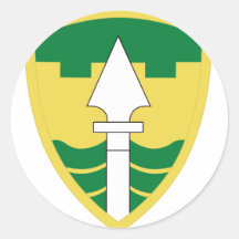 43rd military police Brigade Round Sticker