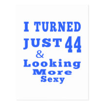 44 birthday designs postcards