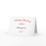 44 Birthday Spanking Greeting Card