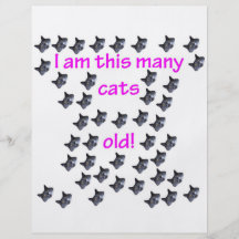 44 Cat Heads Old Personalized Flyer