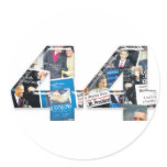 44: Obama Inauguration Newspaper Collage Stickers