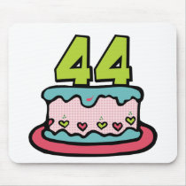 44 Year Old Birthday Cake Mousepad